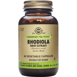Solgar - Rhodiolife Standardise Rhodiola Root Extract Αντιμετώπιση άγχους, βελτίωση μνήμης - 60 φυτικές κάψουλες