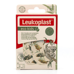 Leukoplast - Eco Kids Παιδικά Αυτοκόλλητα Επιθέματα Για Μικροτραυματισμούς Από Ίνες Μπαμπού Σε 2 Μεγέθη - 12 τεμ