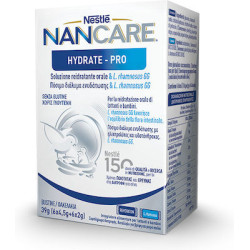 Nestle - NanCare Hydrate-Pro Πόσιμο Διάλυμα Ενυδάτωσης Με Ηλεκτρολύτες και Υδατάνθρακες Κατάλληλο Για Βρέφη - 39gr